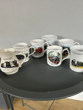 Train mug 7 x Bundle Job Lot of railway steam train themed mugs.
