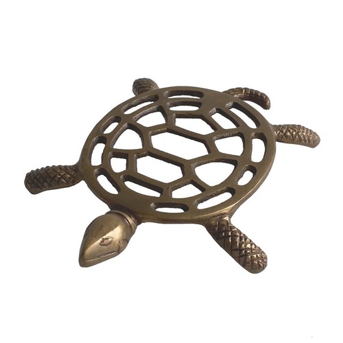 Antiqued brass tortoise - brass,