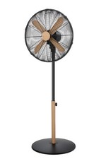 Russell Hobbs Pedestal Fan Cooling Black Scandinavian wood effect RHMPF1601WDB