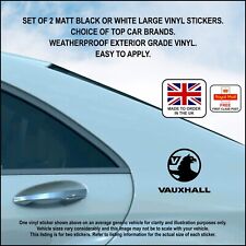 Set Of 2 VAUXHALL Matt Black