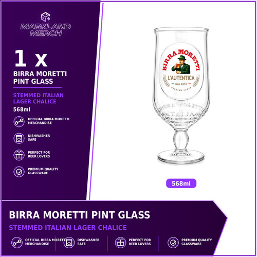 Official birra moretti pint - birra,