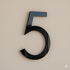 Modern floating house numbers - floating,
