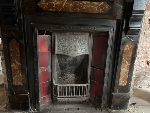 Victorian cast iron - victorian, fireplace