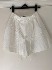 zara summer white shorts size