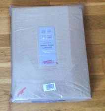 John Lewis Pure Cotton Lined Pencil Pleat Curtains Natural W228cm x D137cm