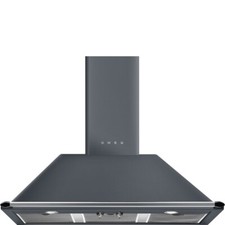 Smeg Chimney Cooker Hood 100cm Slate Grey Victoria KT100GRE #369595