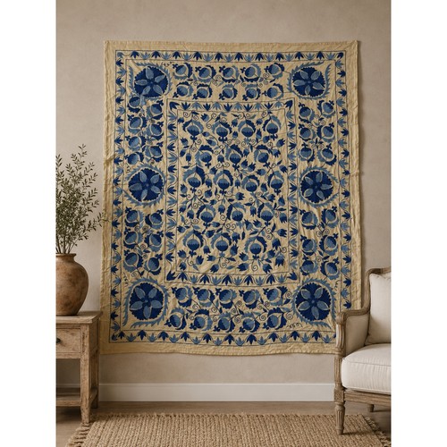 Vintage uzbek suzani - suzani, hand