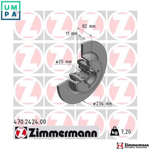 Brake disc 470 2424 - 2x,