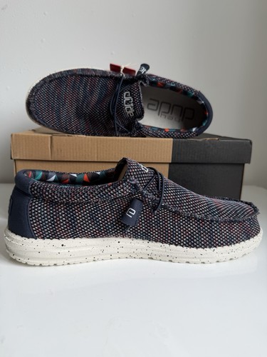 Hey dude wally sox navy - hey, plaid
