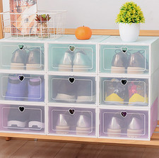 20Pcs Plastic Shoe Boxes