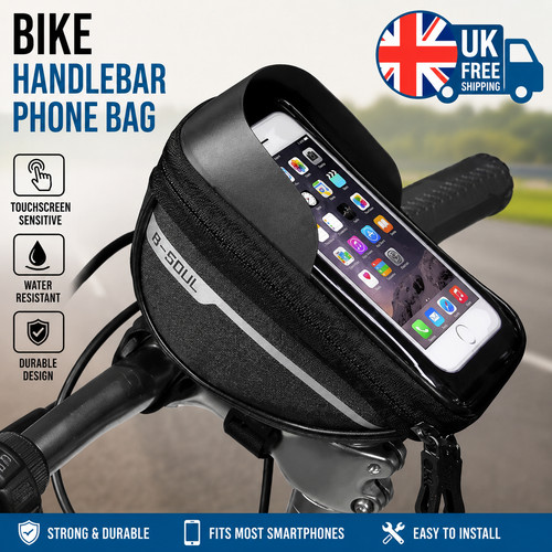 Bike handlebar phone bag - bike,