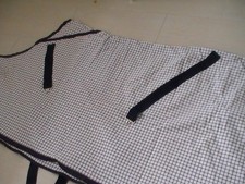 Horse show sheet. 5'9" Traditional navy and white. Cotton.