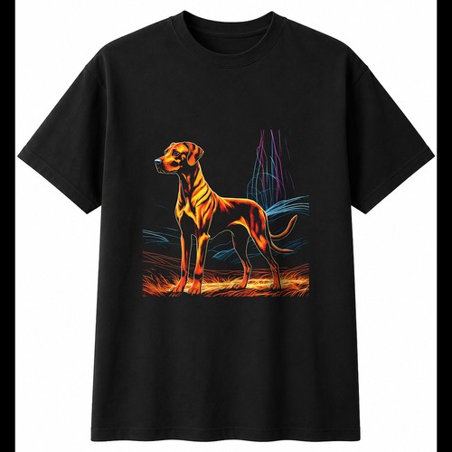 Rhodesian ridgeback greyscale - rhodesian,