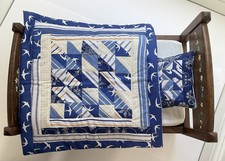 Patchwork Handmade Cotton Bedding For Teddy Or Dolls Bed ( Fits IKEA Dolls Bed)