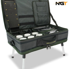NGT Carp Fishing Bivvy Table System Tackle Bag Carryall With Rig Wallet Glug Bag