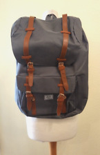 YINS GREY & Brown Faux Leather