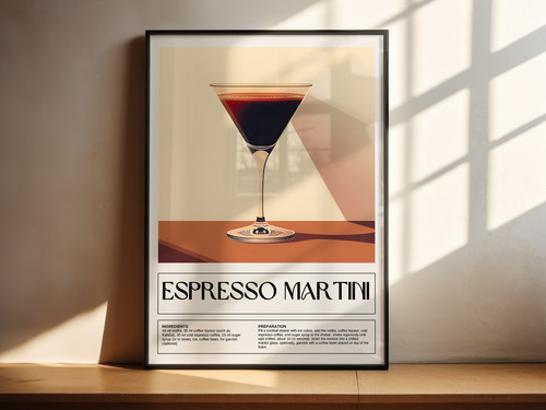 Espresso martini print - espresso,