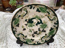 Vintage MASON’S IRONSTONE 10” Diameter DINNER PLATE “ Chartreuse” Pattern