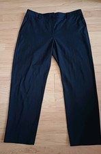 Marks And Spencer Ladies Black Trousers UK14, 34" Waist, 27" Leg
