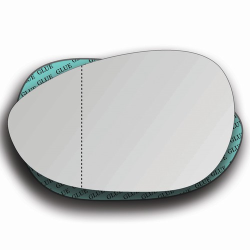 Left mirror glass aspherical - mirror,