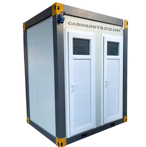Portable double toilet block - portable,