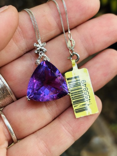 Tjc silver big amethyst - silver,big,
