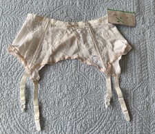 White Suspender Belt /Corset