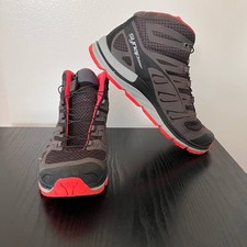 Salomon Synapse Mid Shoes Womens Sz 9.5 Gray Pink Hiking Trail Outdoors Comfort