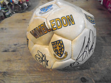 VINTAGE 1988 WIMBLEDON SIGNED FOOTBALL SEE PICTURES