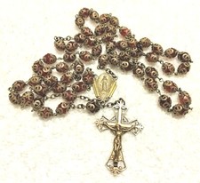 Filigree Rosary beads RARE