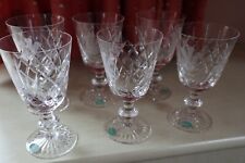6 Beautiful Stuart Crystal Large Goblets Charles & Diana's Royal Wedding + Boxes