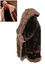 VIN DIESEL Real Nutria Beaver FUR Coat sheep Fur Shawl Collar xxx movie All size