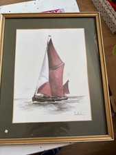 Thames Sailing Barge Framed Print by Joel Kirk