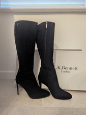 LK Bennett Black Suede Boots