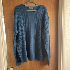 XL Jeff Banks Matalan Knitted Blue Jumper