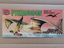 BOX ART ONLY VINTAGE AIRFIX PTERANODON SCALE MODEL DINOSAUR BOX LID
