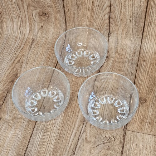 Vintage clear glass dessert - glass,