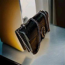 Modalu Women's Handbag Shoulder Bag  Black Leather, Medium Zip, Buckle New