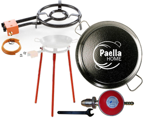60cm enamelled paella pan - enamelled,