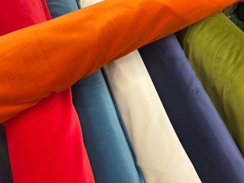 Cotton velvet fabric - fabric, plush