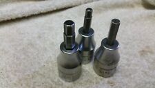 3 x WALTER 1/2" drive hex allen sockets 7mm  6mm  5mm  west Germany (ref 31)