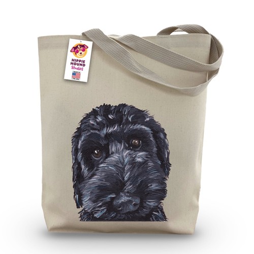 Black doodle tote bag - doodle,