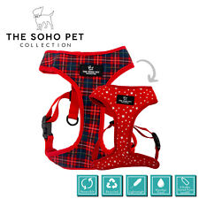 Dog Harness Reversible Tartan & Stars Pattern SoHo Design By Ancol SizesXS-L