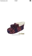 Ladies Slippers Comfort Bootie Womens Warm Shoes Coolers Knitted UK Size 7-8 New