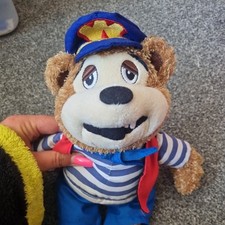 PLEASUREWOOD HILLS THEME PARK WOODY BEAR 12" PLUSH SOFT TOY TEDDY BEAR KEEL TOY