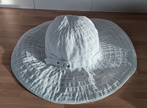 Ladies white sun hat - ladies,