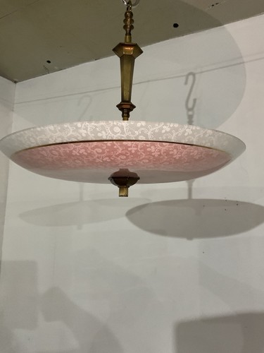 Vintage art deco brass light - vintage,