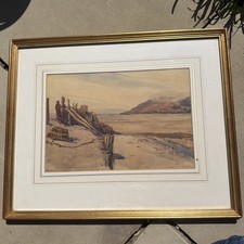 Framed Watercolour In Gold