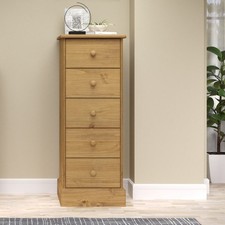 Cotswold Tall Narrow 5 Drawer