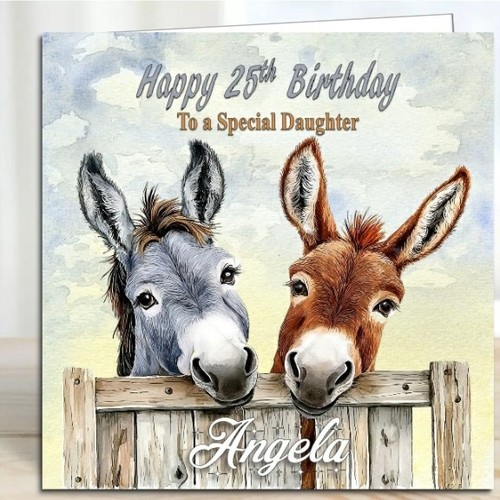 Personalised birthday card - personalised,